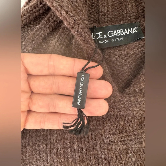 Dolce & Gabbana Alpaca Wool Poncho EU40 One Size - Picture 3 of 6